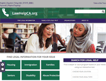 Tablet Screenshot of lawhelpca.org